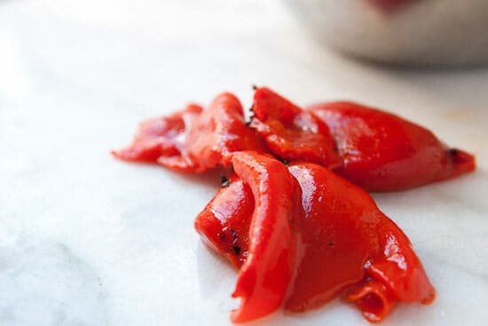 Spicy Romesco sauce red peppers