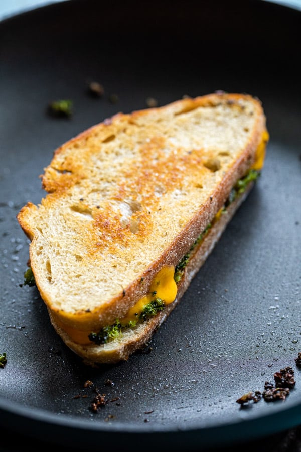 Perfect toasted grilled cheese.