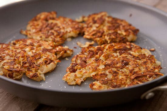 Hash browns done.