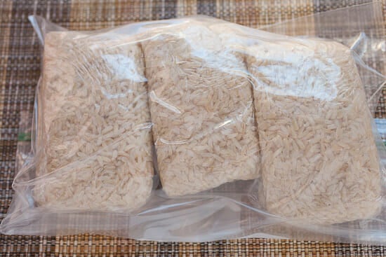 How to make instant rice: storing.