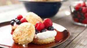 Mini Biscuits and Berries