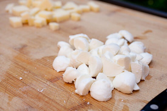 Cheese curd substitutes.