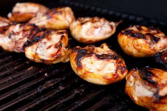 Flipped on the grill - Hoisin chicken thighs.