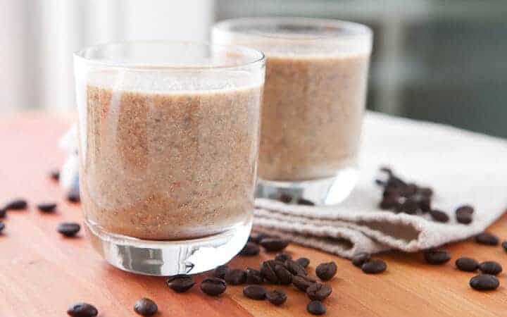 Coconut Coffee Smoothie: A great way to start with a chilling and healthy coconut and banana smoothie. I like to add just enough coffee to get ya moving!