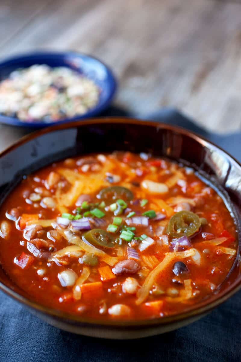 13 Bean Soup Recipe - Vegetarian One Pot Soup ~ Macheesmo