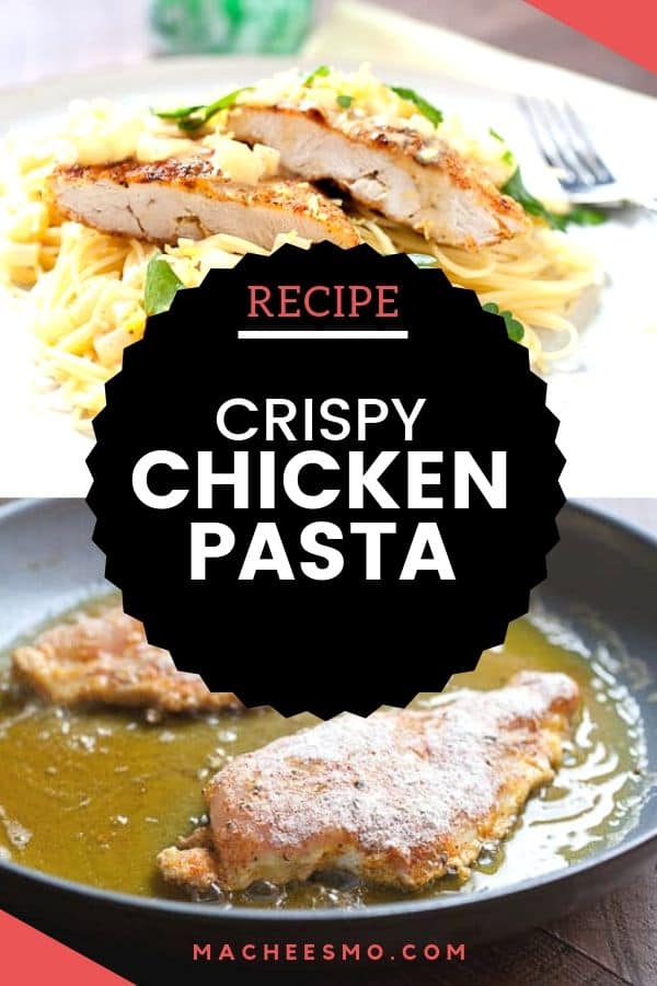 30 Minute Crispy Chicken Pasta with Lemon Sauce