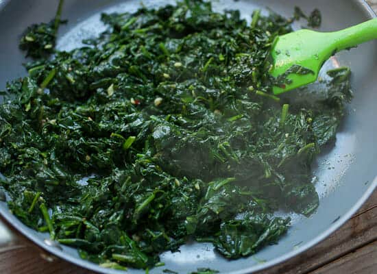 Wilted spinach - Spinach Breakfast recipe