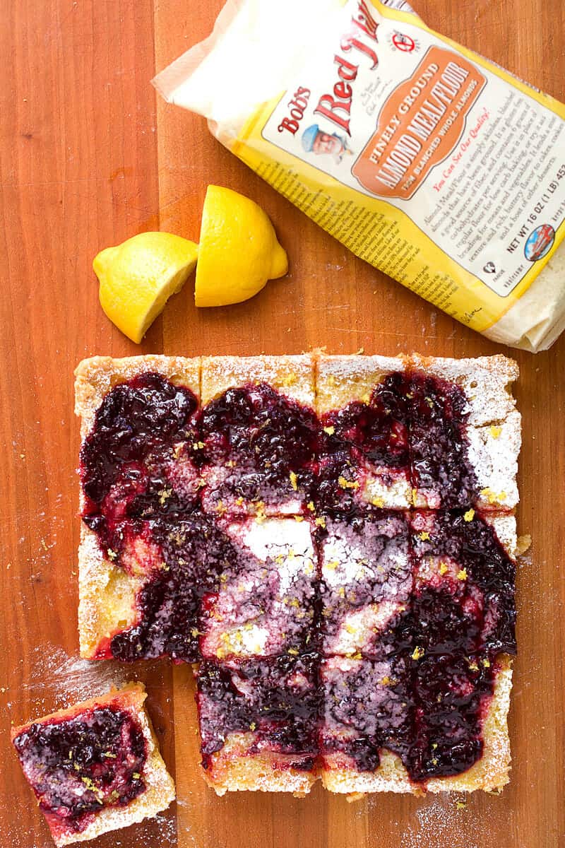 Lemon Cherry Pie Bars: These simple baked dessert bars are gluten-free! The bars are bright, fruity, tangy, and so very addictive. The recipe uses real lemons and cherries! #dessert #bars #cherries