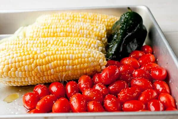 Grilled Tomato and Corn Pasta Salad