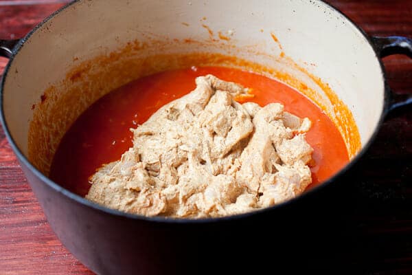 Cooking chicken for easy Butter Chicken