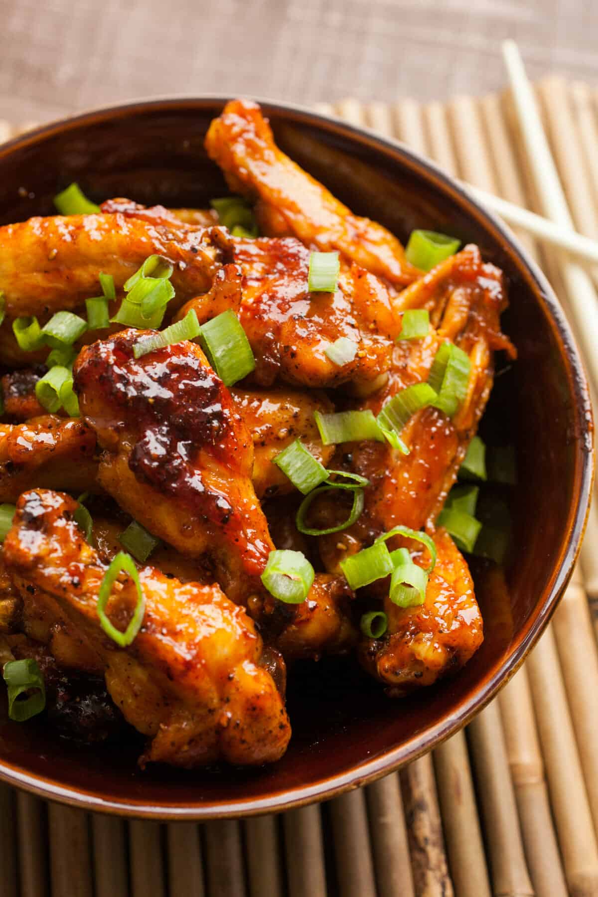Sweet Korean Chicken Wings: These baked chicken wings have al the right flavors: Sweet, salty, sour, and spicy! You won't be able to stop with one! Perfect for game day! | macheesmo.com