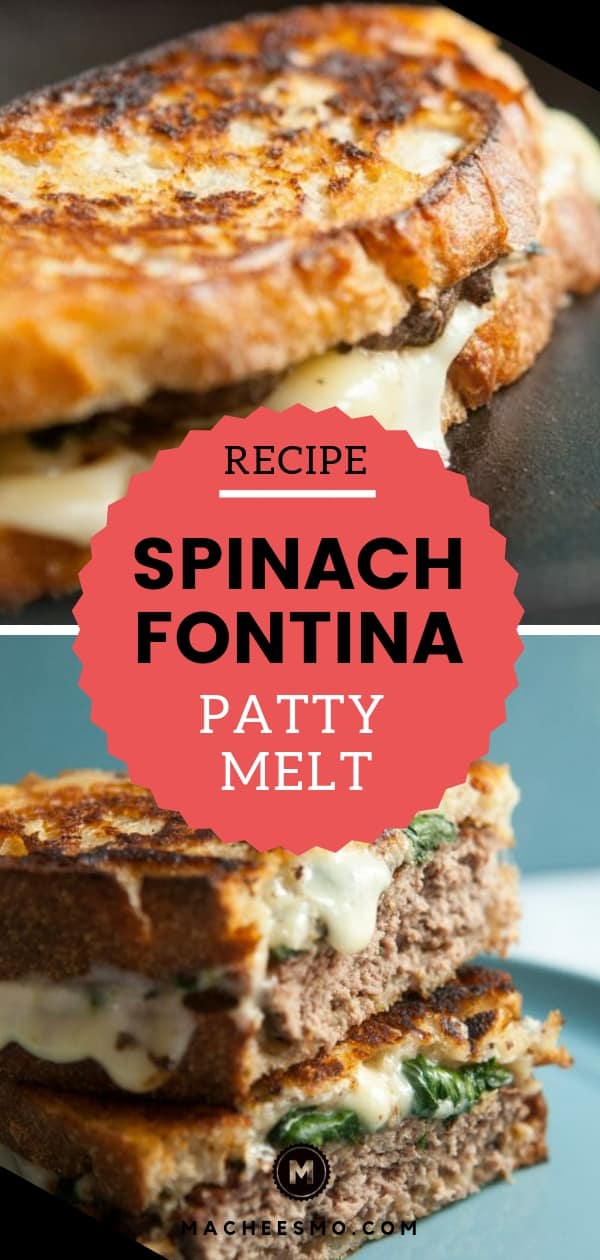 Spinach Fontina Patty Melt