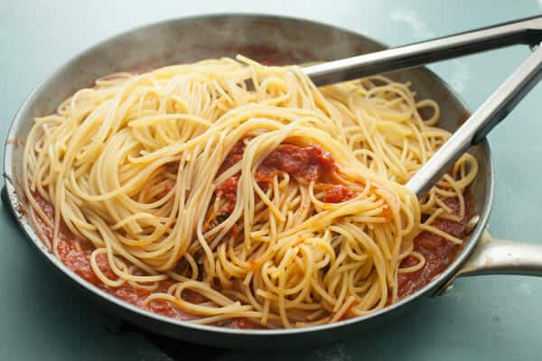 Bacon Asparagus Spaghetti