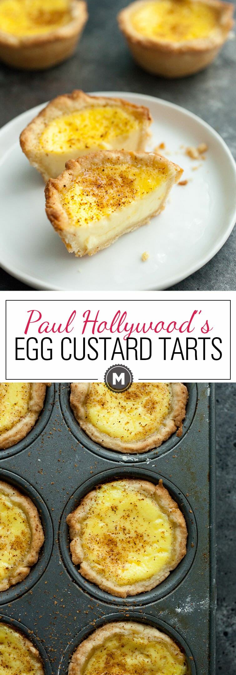 Egg Custard Tarts: Inspired by The Great British Baking Show, I tried my hand at a classic Egg Custard Tart. The results were mostly successful and definitely delicious! | macheesmo.com