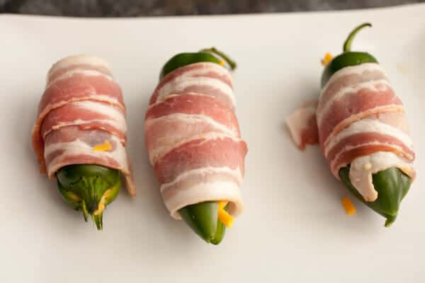 Bacon Cheddar Grilled Jalapeno Poppers.