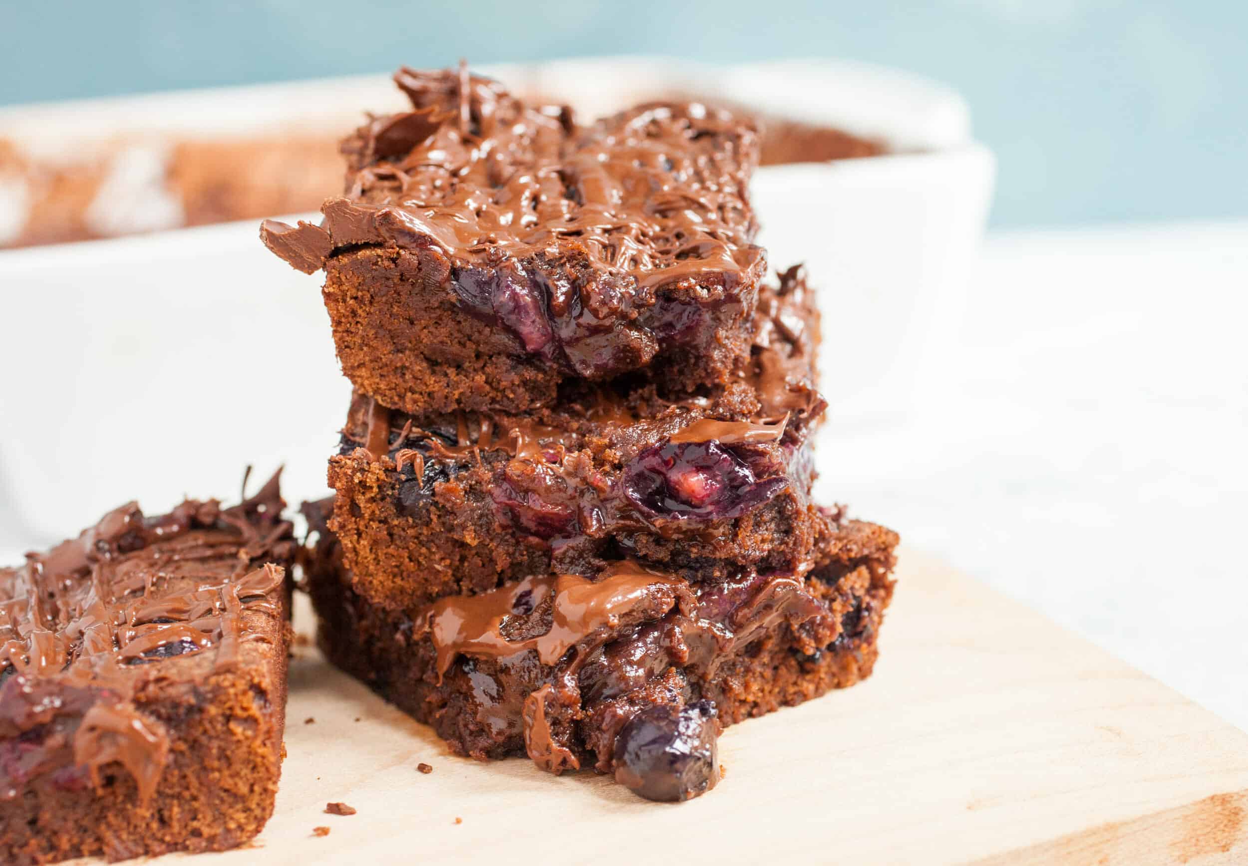 Fudgy Blueberry Brownies Image