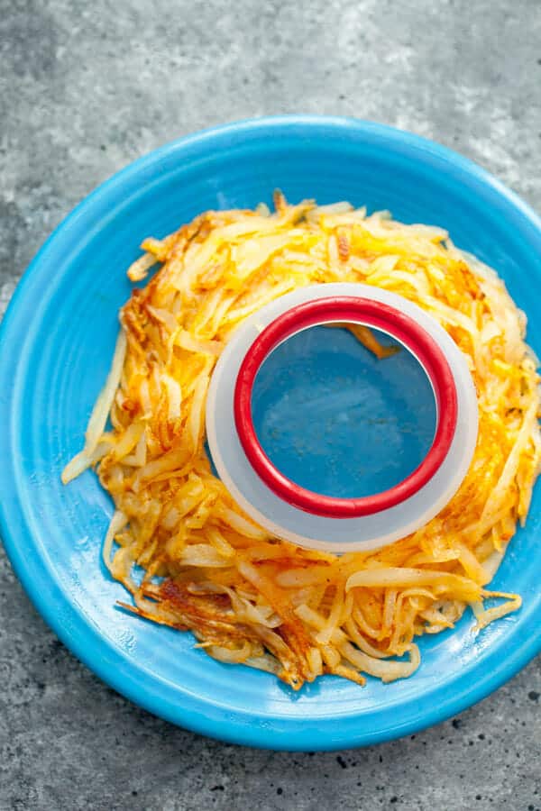 The hole! Hash Brown Egg Nests