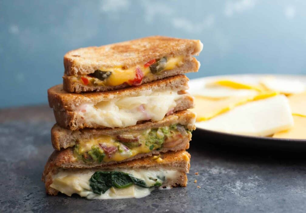 Four Grilled Cheese Sandwiches - Everybody needs a few fun and interesting grilled cheese recipes in their back pocket. These are a few of my favorites! | macheesmo.com