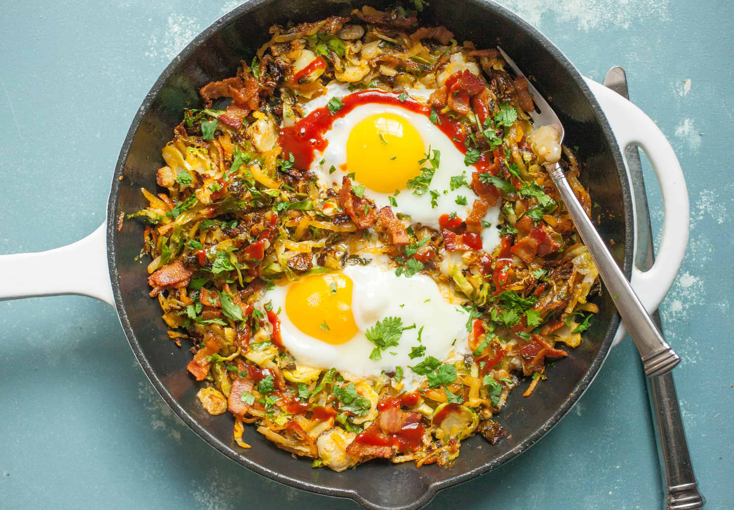 Brussels Sprouts Breakfast Hash