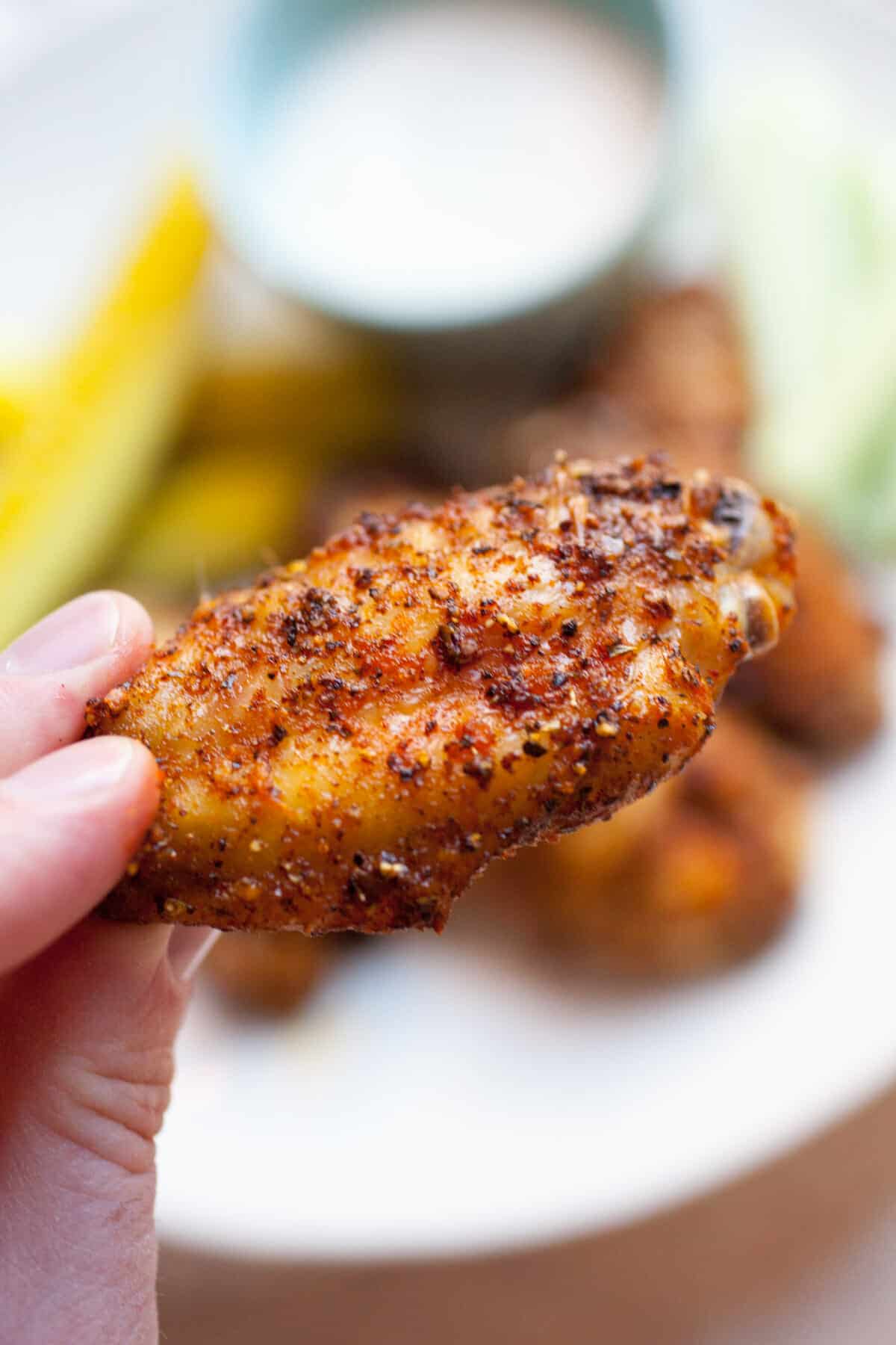 PIckle Chicken Wing up close