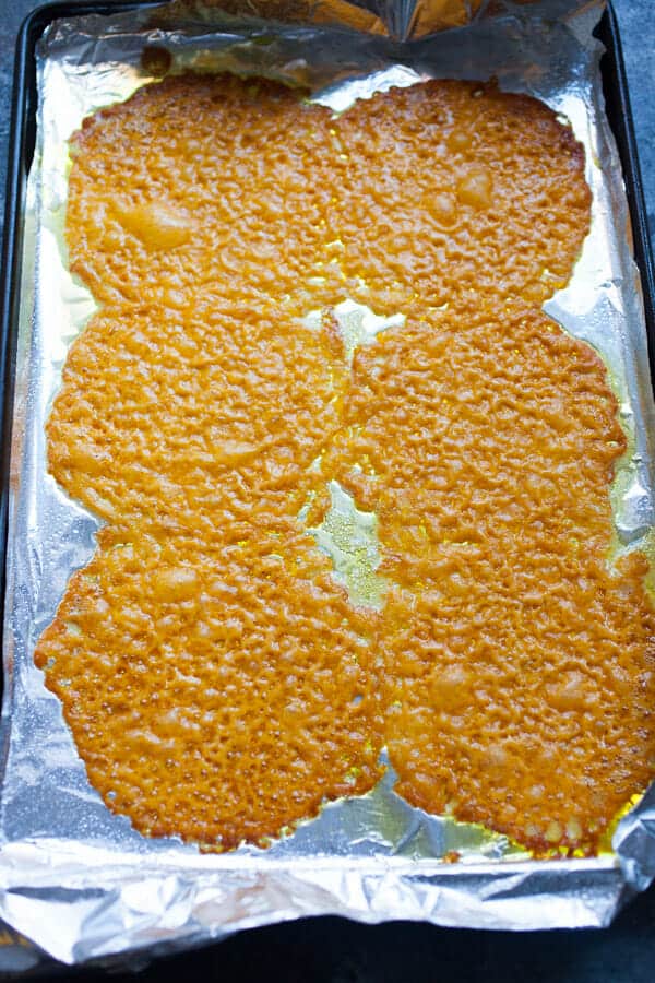 Baked Cheese for taco shells.