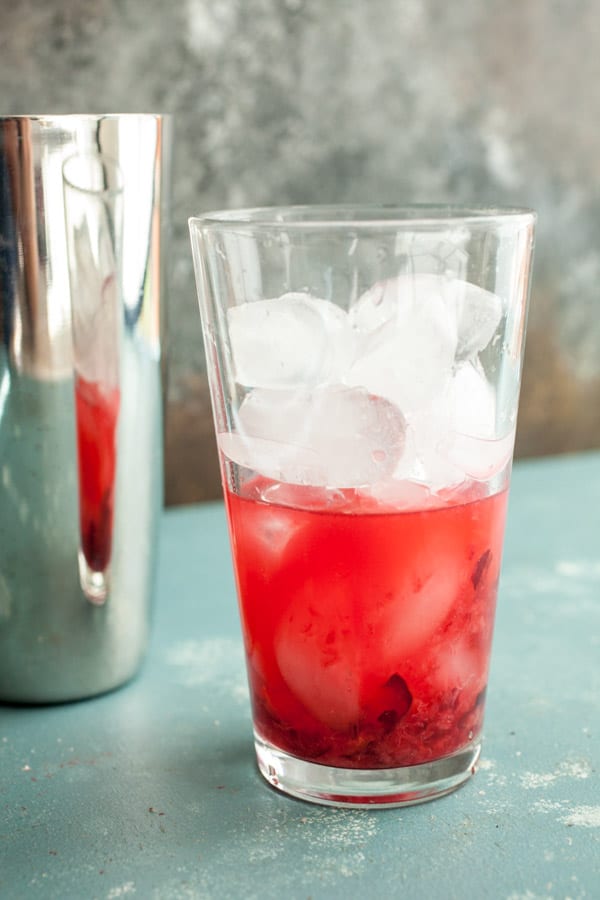 Gin in - Adult Cherry Lime Rickey Cocktail