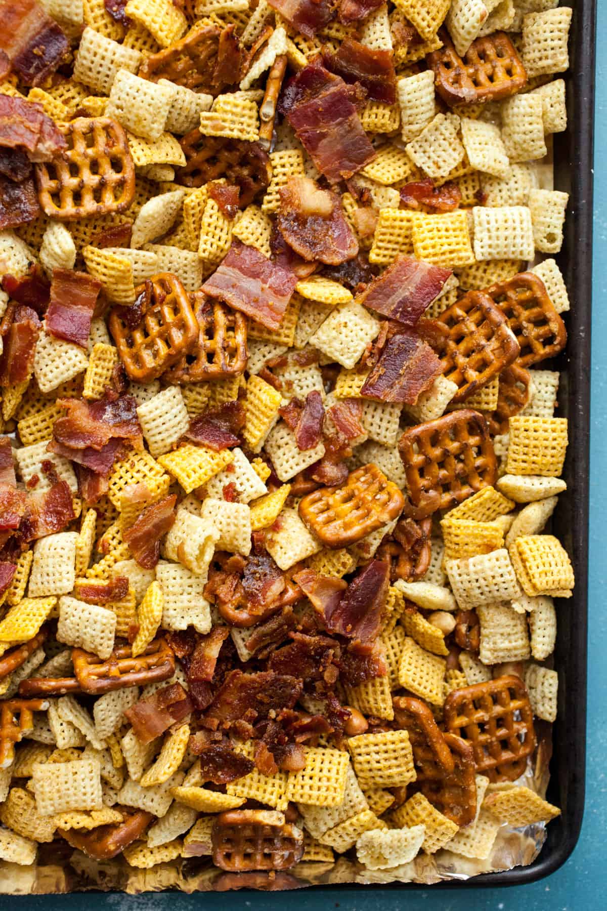 Candied Bacon Chex Mix
