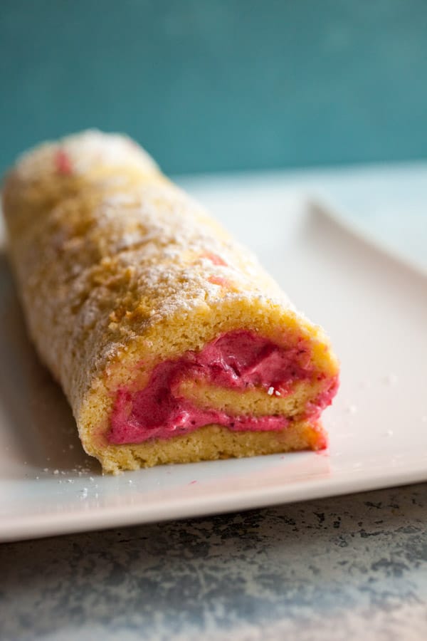 Cranberry Swiss Roll wrong direction.
