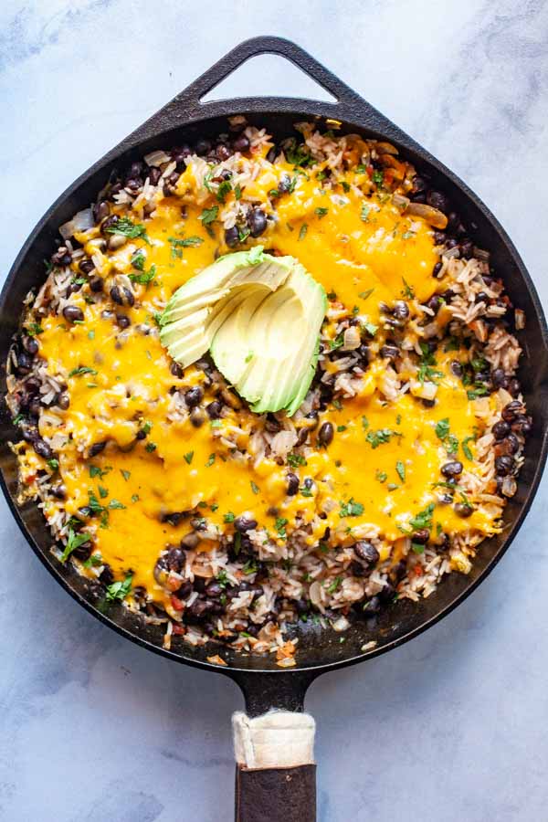 Cheesy Rice and Beans