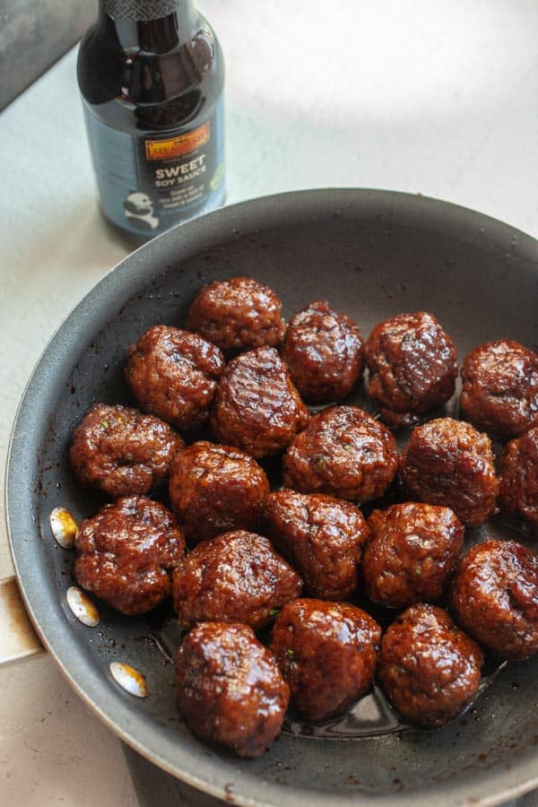 Glazed Meatballs - Sesame Ginger Meatballs