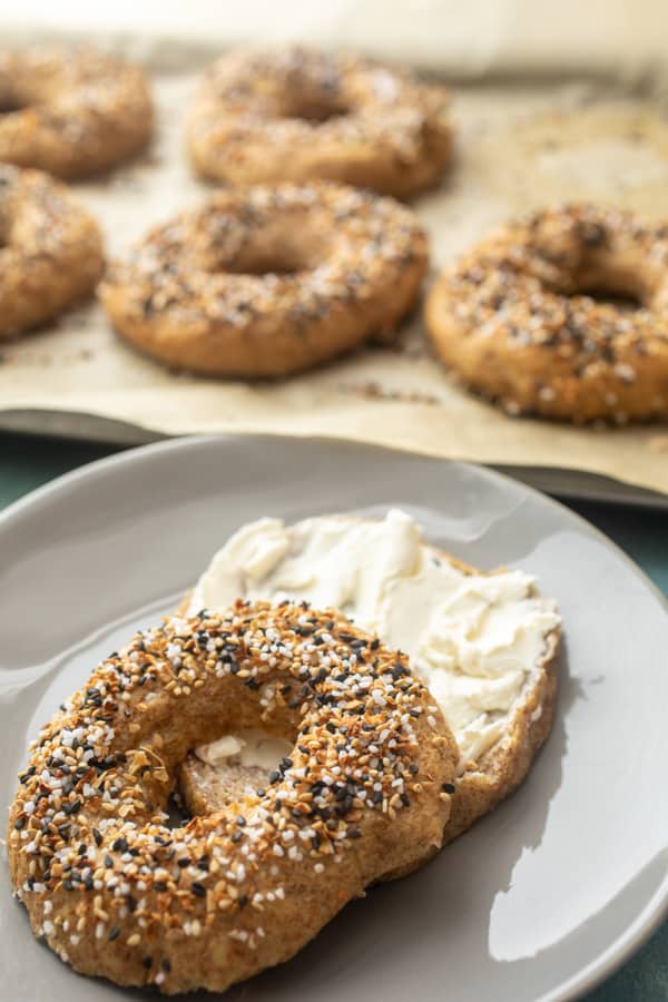 Everything Pizza Dough Bagels