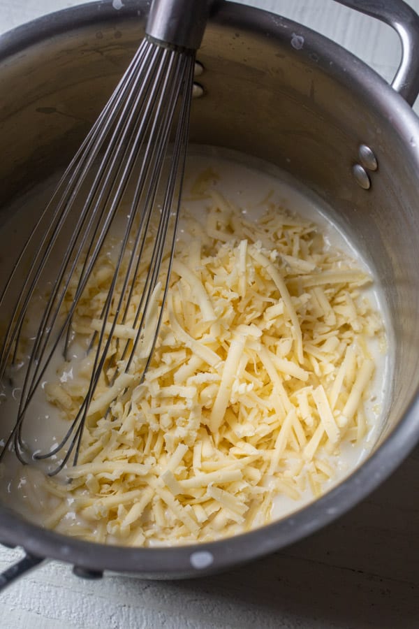 Making Sauce - Havarti Mac and cheese