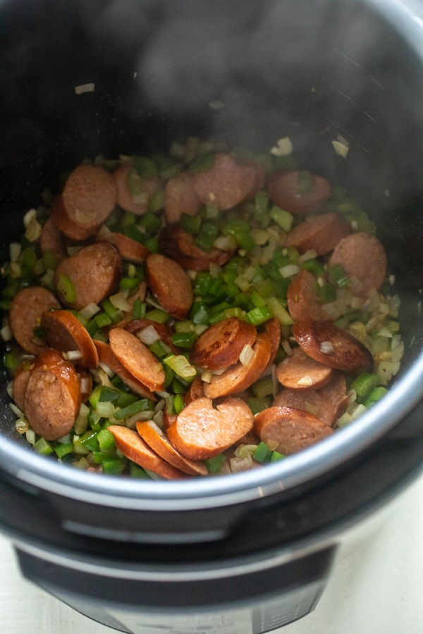 Sausage and peppers - Pressure Cooker Red Beans and Rice