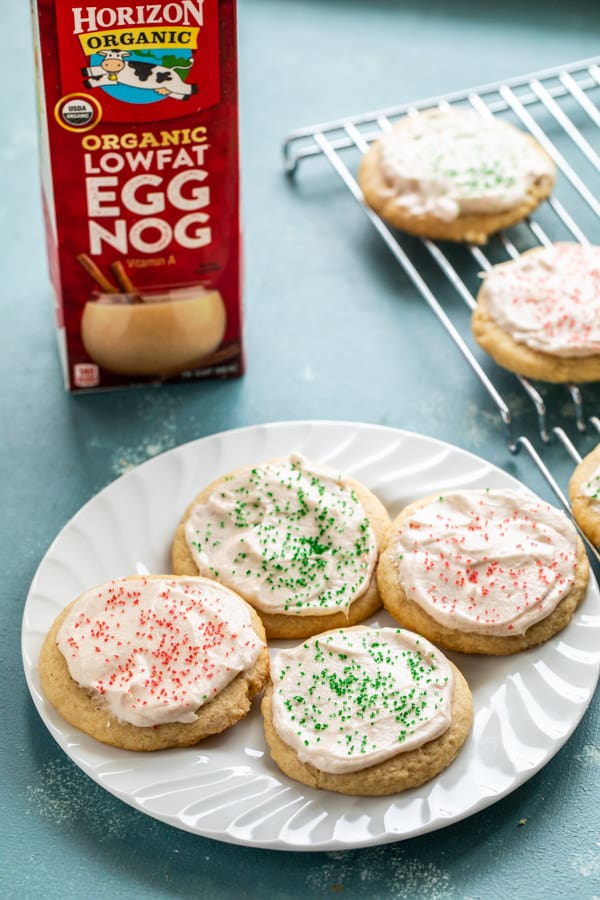 Eggnog Frosted Sugar Cookies