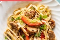 Chicken Meatball Noodle Stir-Fry