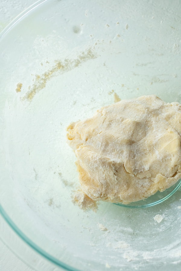 Dough formed - Pear Galette