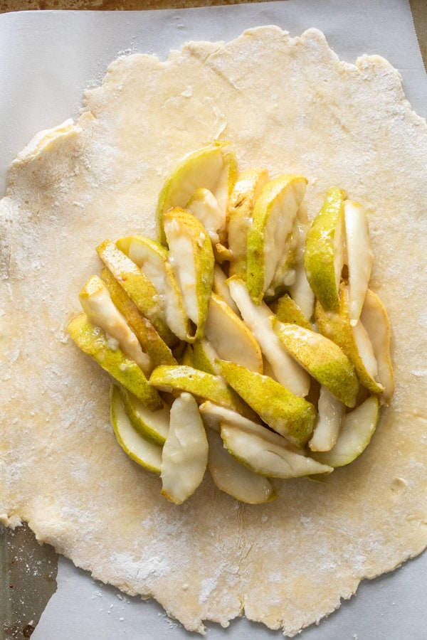 Filling added - Pear Galette