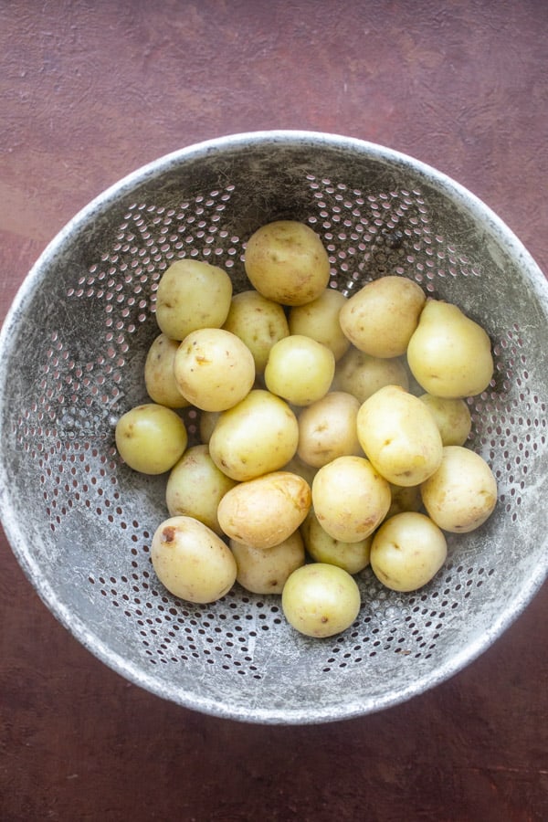 Little new potatoes boiled