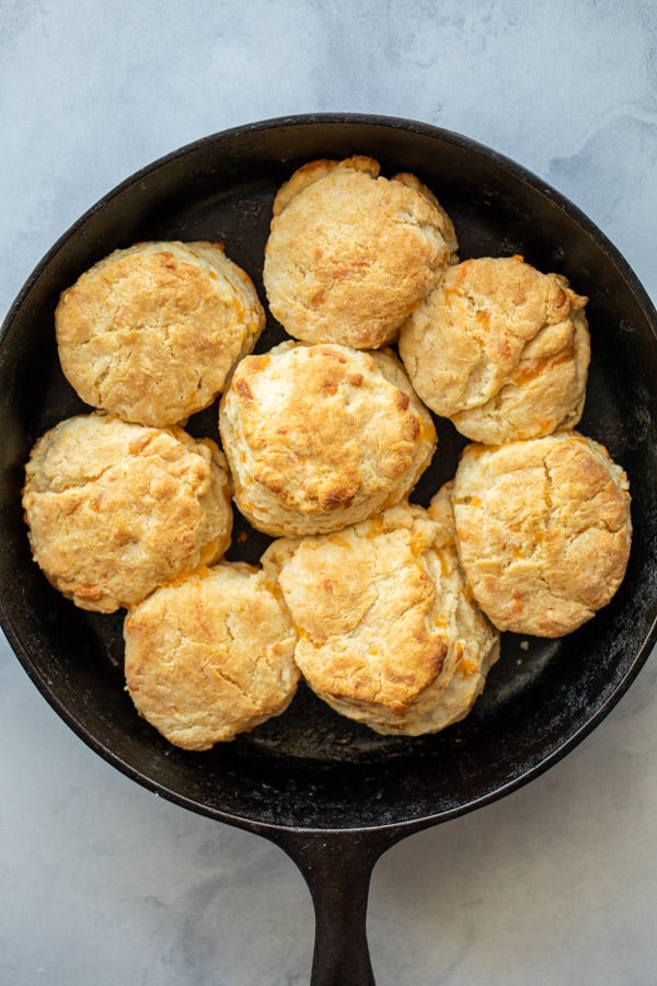 Cast Iron Cheddar Biscuits