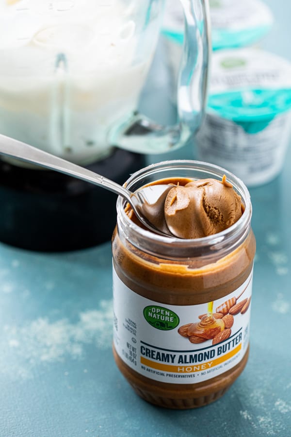 Almond butter with honey.