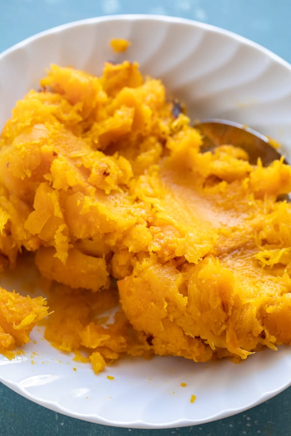 Mashed pumpkin for risotto