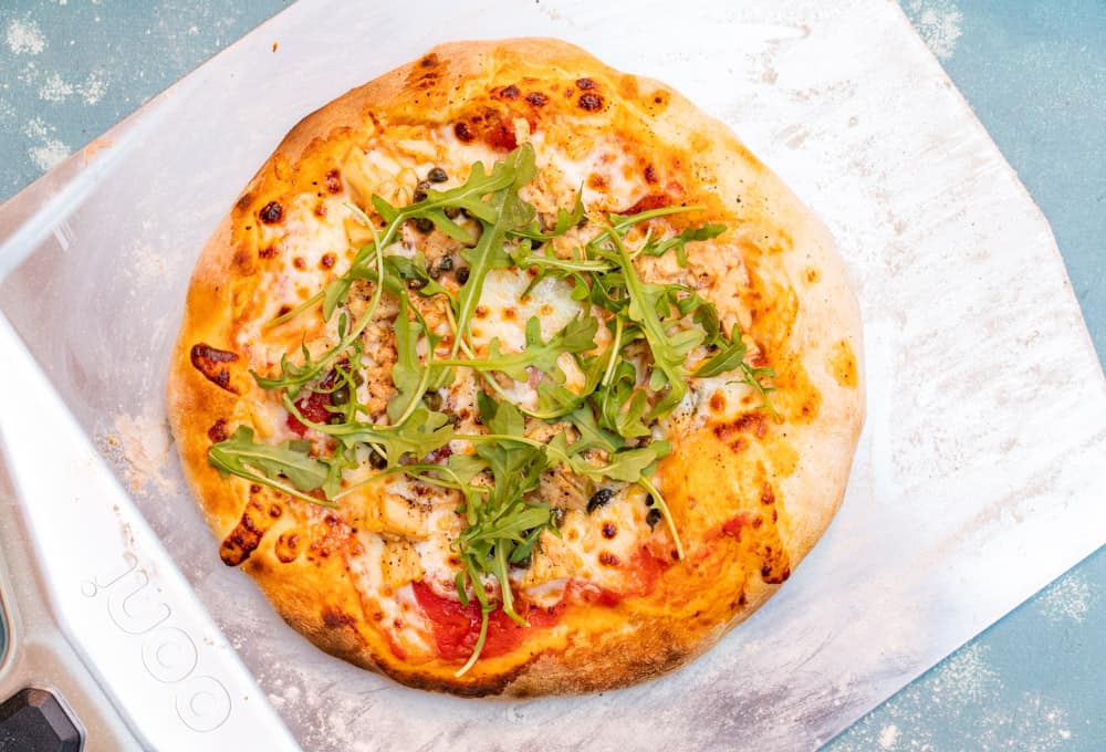 Tuna Pizza with Capers