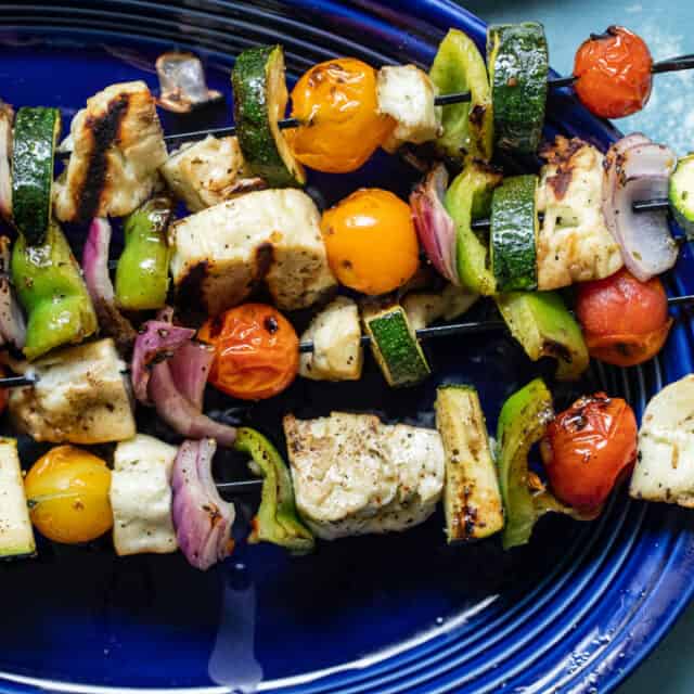Grilled Halloumi Skewers