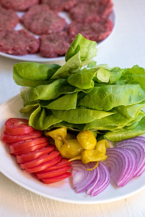 Lettuce and Veggies for wraps