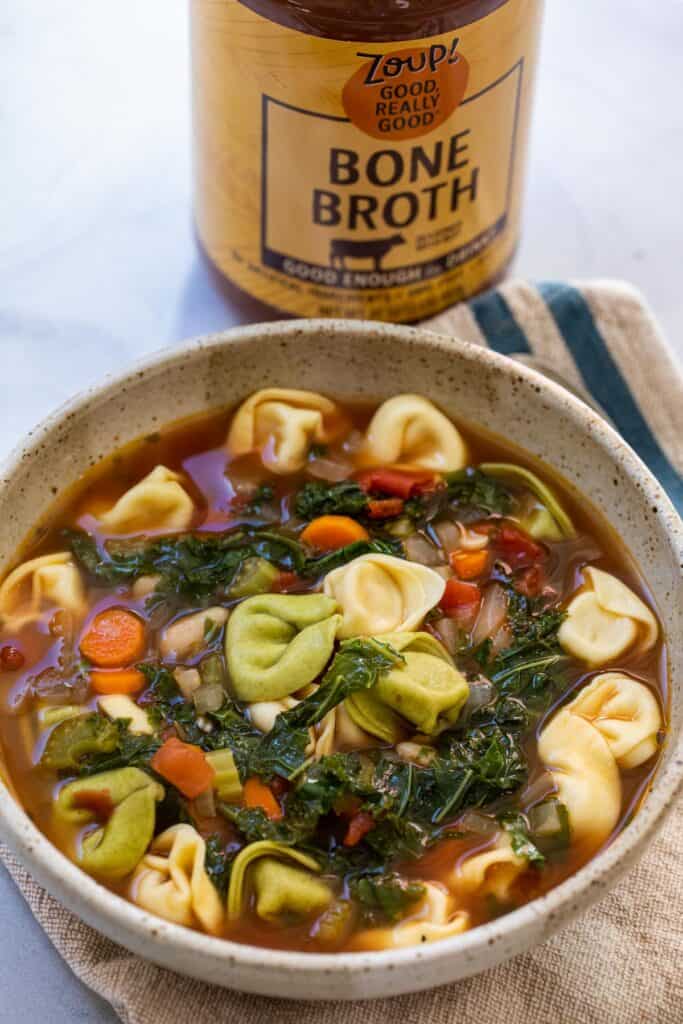 Tortellini Soup with Kale