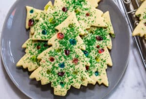 Stained Glass Christmas Tree Cookies