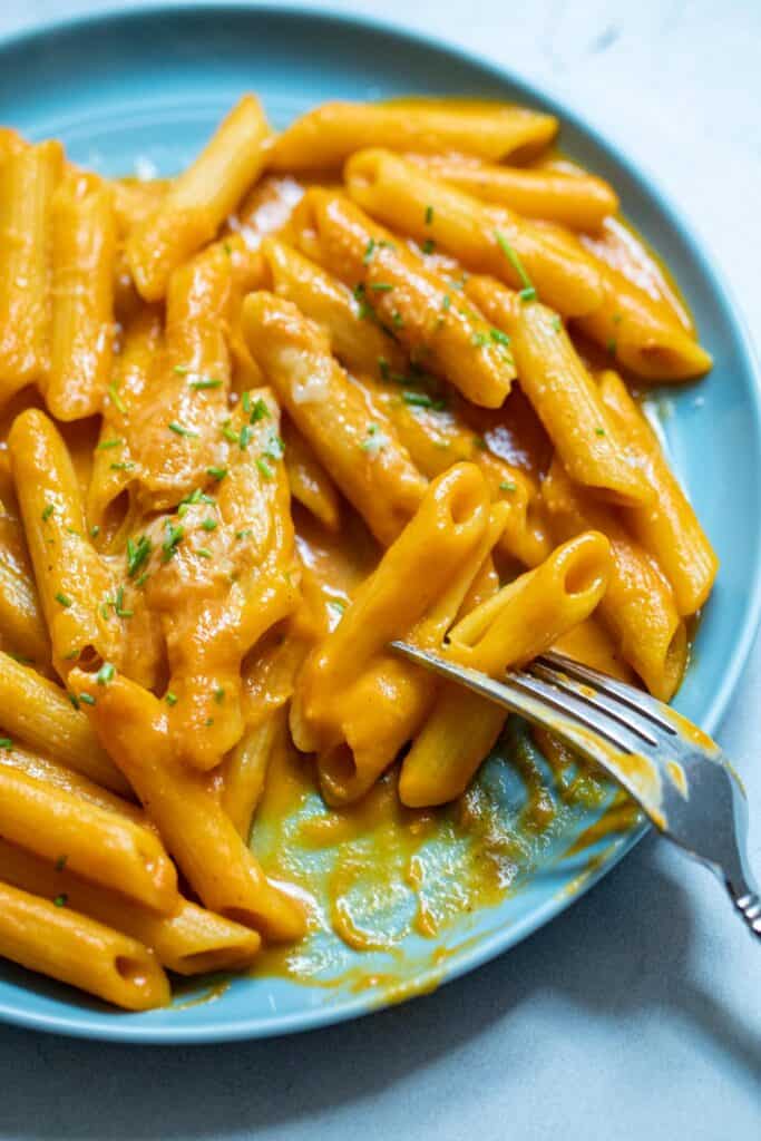 Carrot Pasta sauce with Penne.
