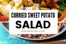 Curry Sweet Potato Salad with Fig Dressing