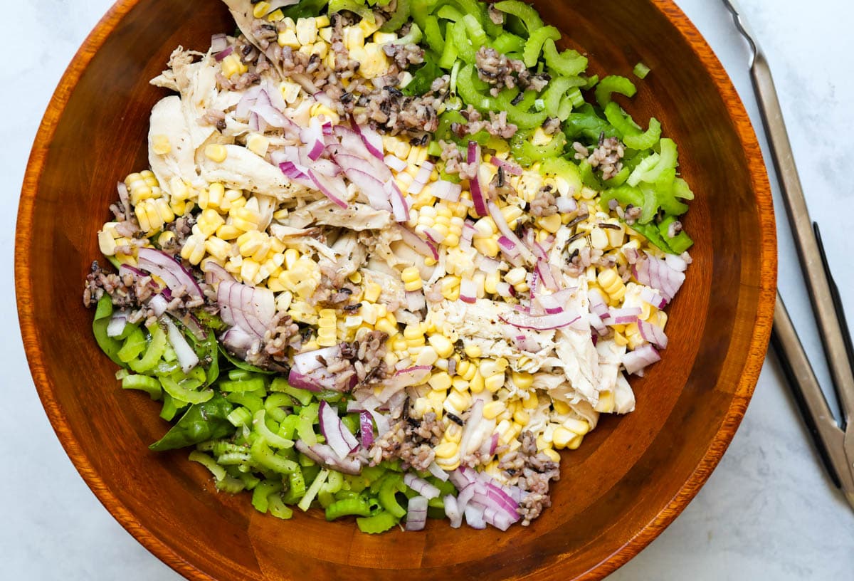 Rotisserie Chicken Salad with Wild Rice
