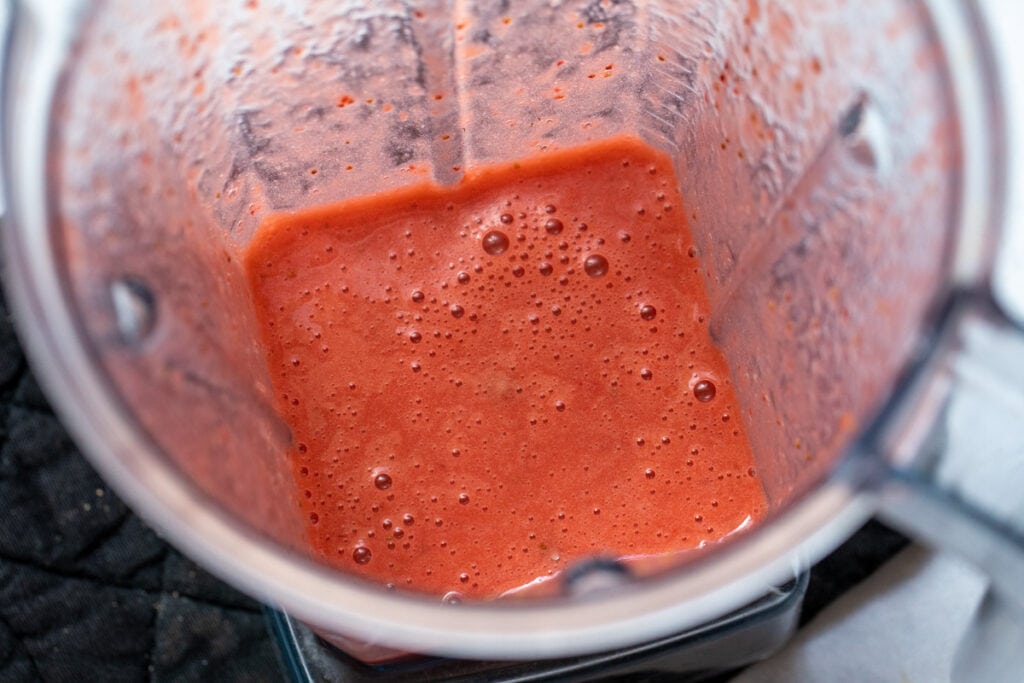 Blended Strawberry Syrup